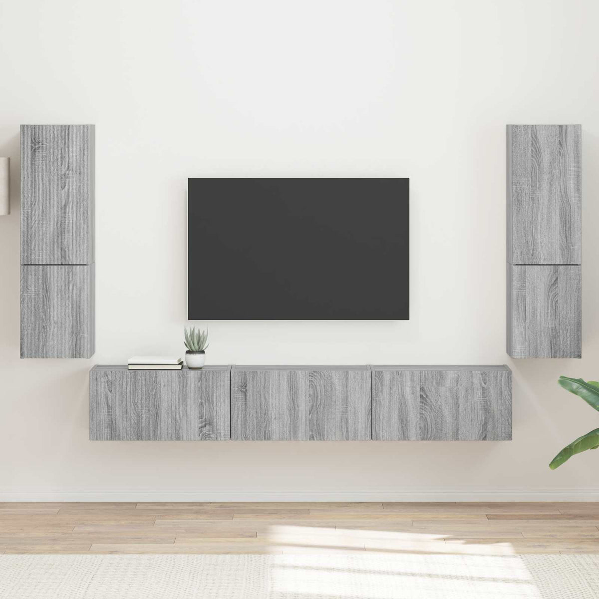 Sestava Tv Skříněk 4 Ks Kompozitní Dřevo