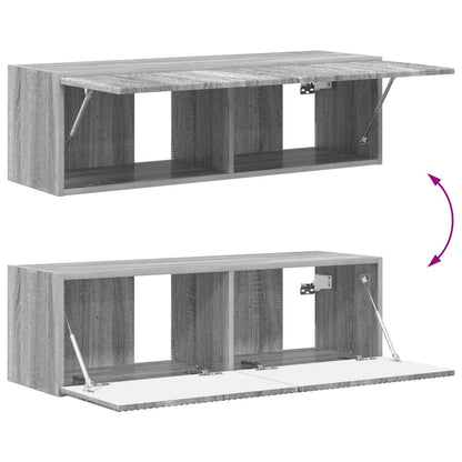 Sestava Tv Skříněk 4 Ks Šedá Sonoma Kompozitní Dřevo