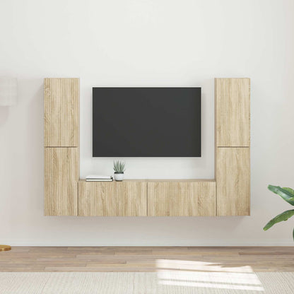 Sestava Tv Skříněk 6 Ks Kompozitní Dřevo