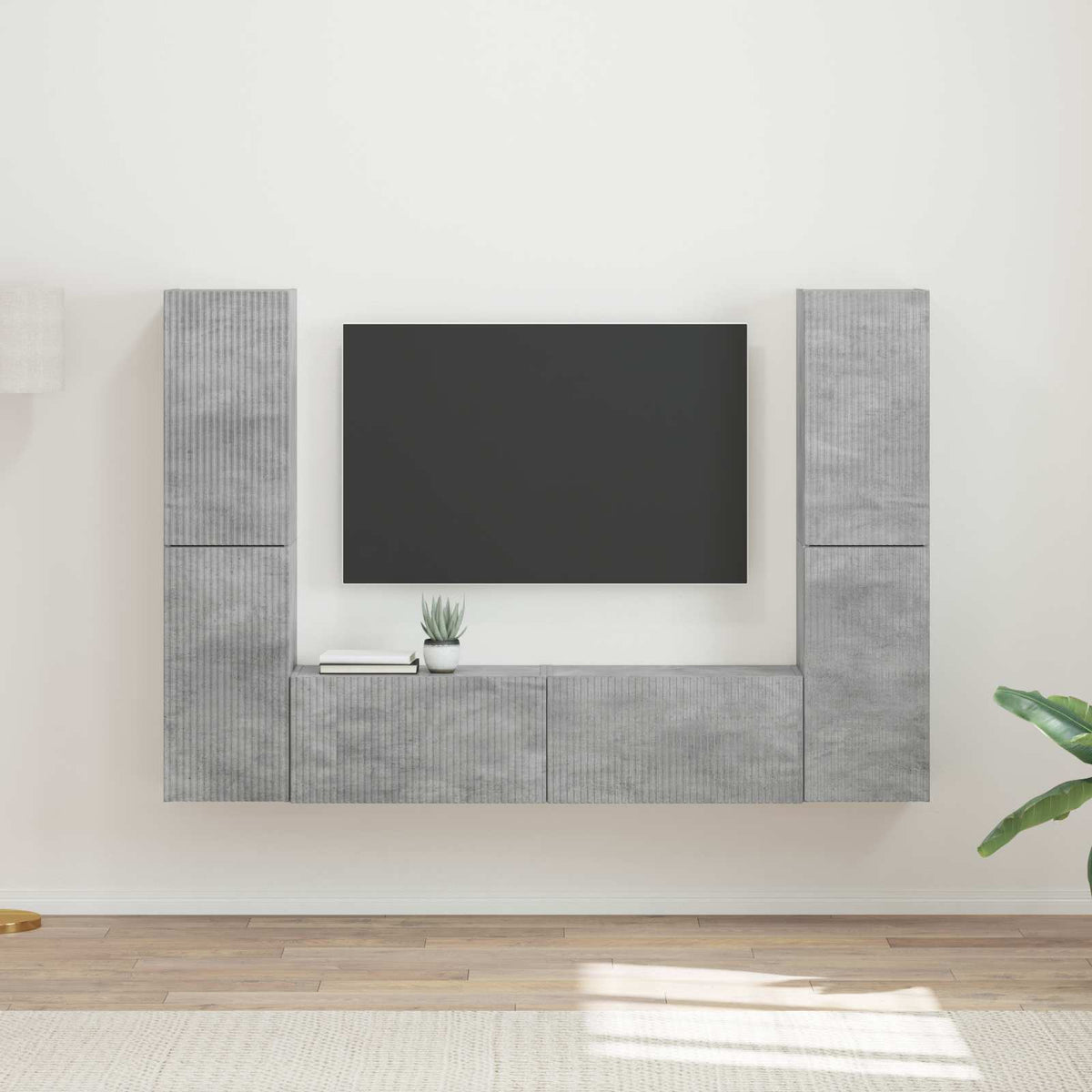 Sestava Tv Skříněk 6 Ks Kompozitní Dřevo