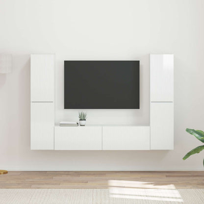 Sestava Tv Skříněk 6 Ks Kompozitní Dřevo