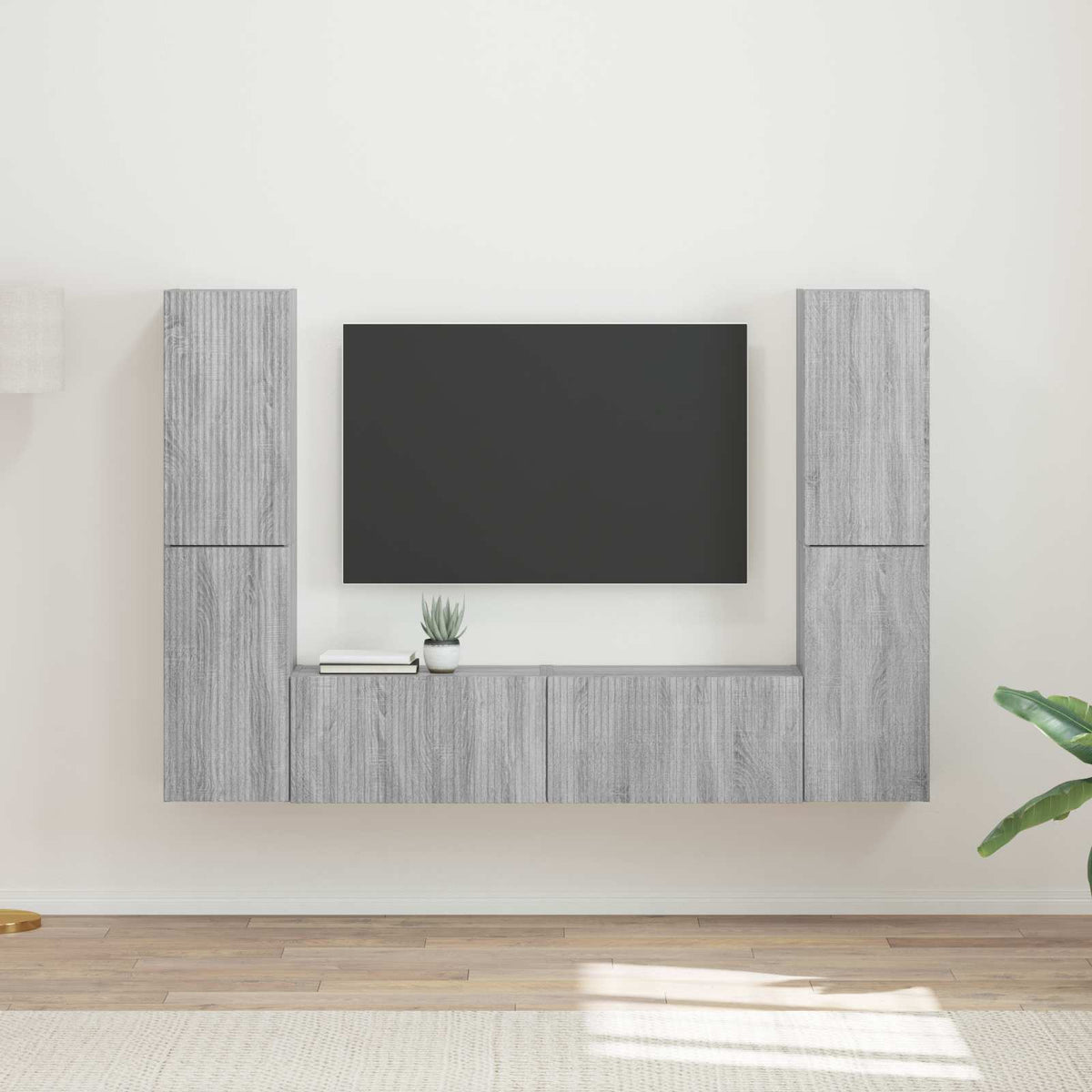 Sestava Tv Skříněk 6 Ks Kompozitní Dřevo