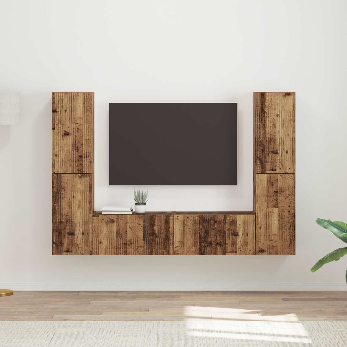 Sestava Tv Skříněk 6 Ks Kompozitní Dřevo