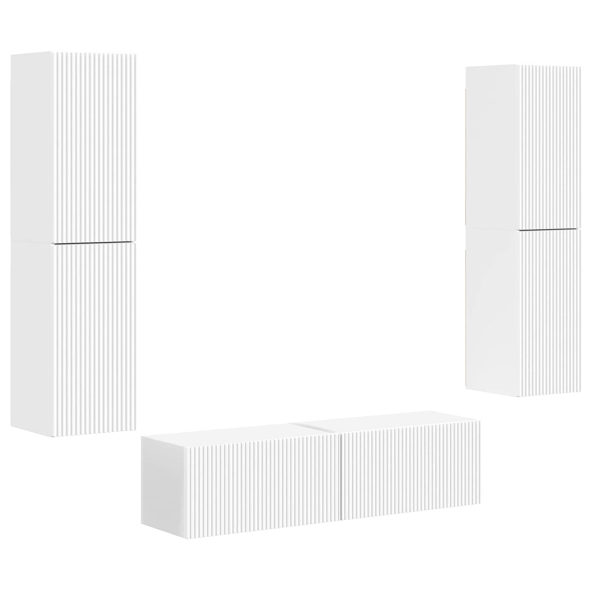 Sestava Tv Skříněk 6 Ks Kompozitní Dřevo