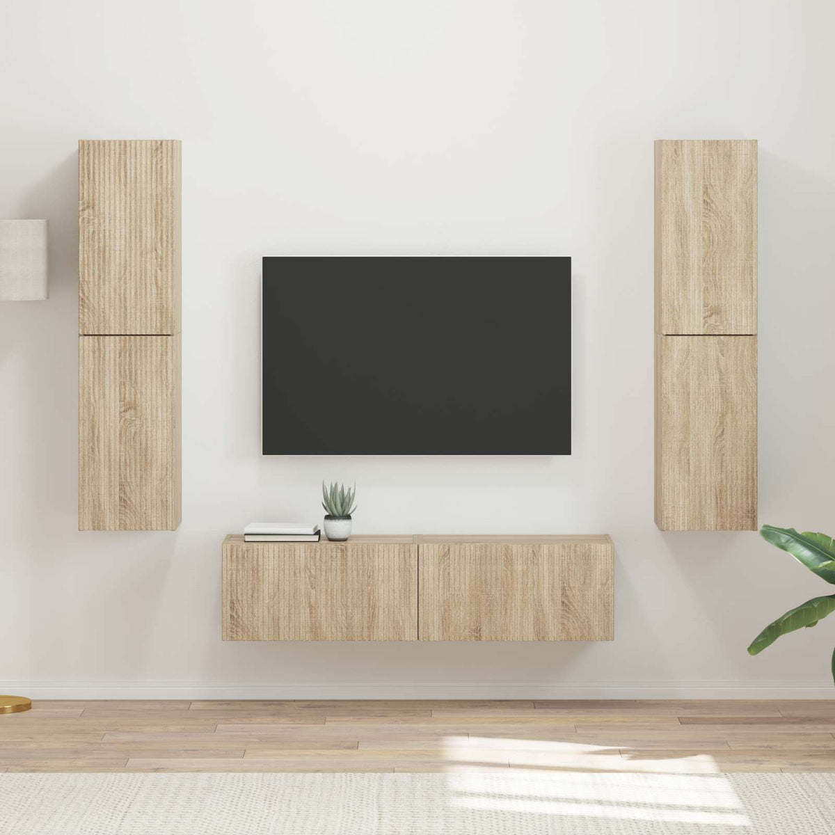 Sestava Tv Skříněk 6 Ks Kompozitní Dřevo