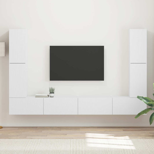 Sestava Tv Skříněk 8 Ks Kompozitní Dřevo
