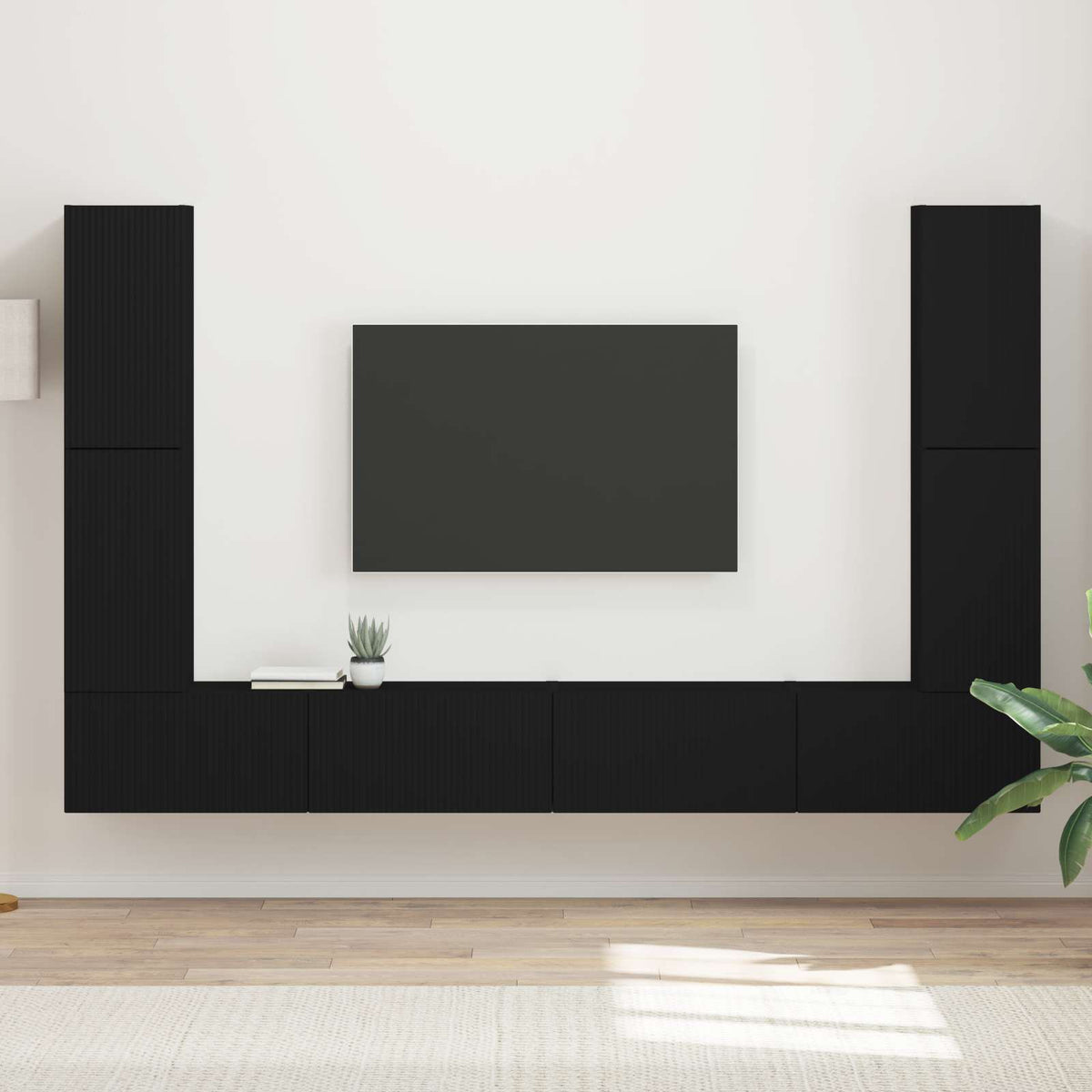 Sestava Tv Skříněk 8 Ks Kompozitní Dřevo