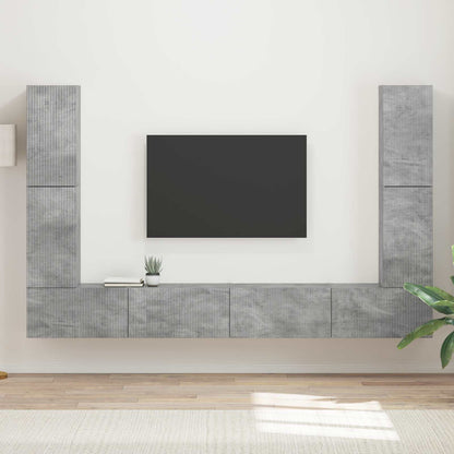 Sestava Tv Skříněk 8 Ks Kompozitní Dřevo