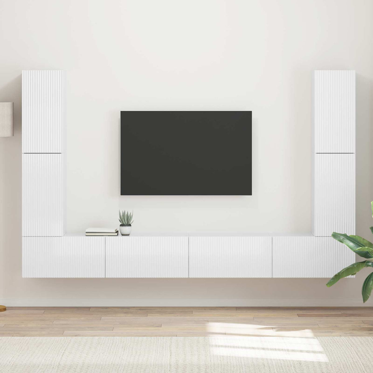 Sestava Tv Skříněk 8 Ks Kompozitní Dřevo