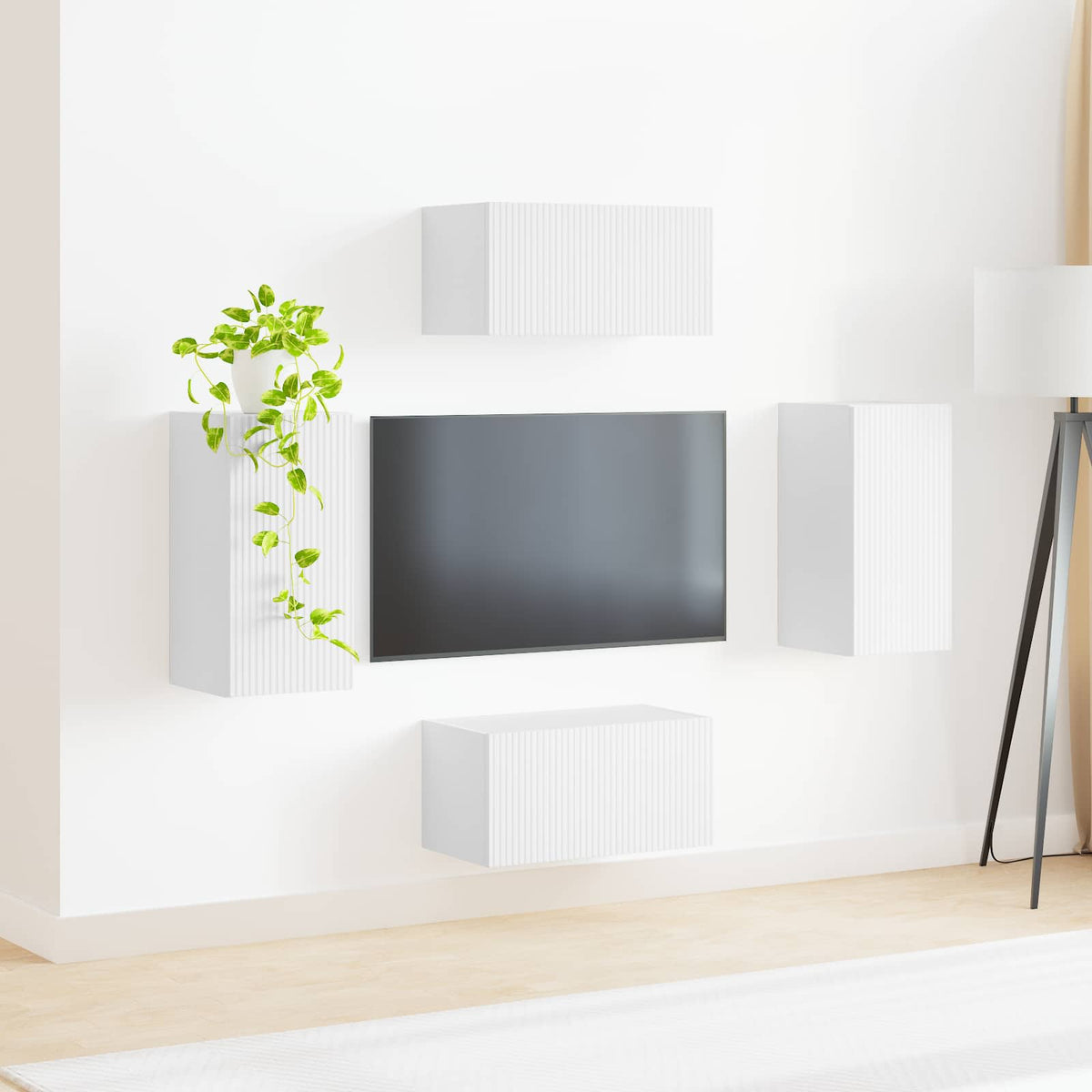 Sestava Tv Skříněk 4 Ks Kompozitní Dřevo