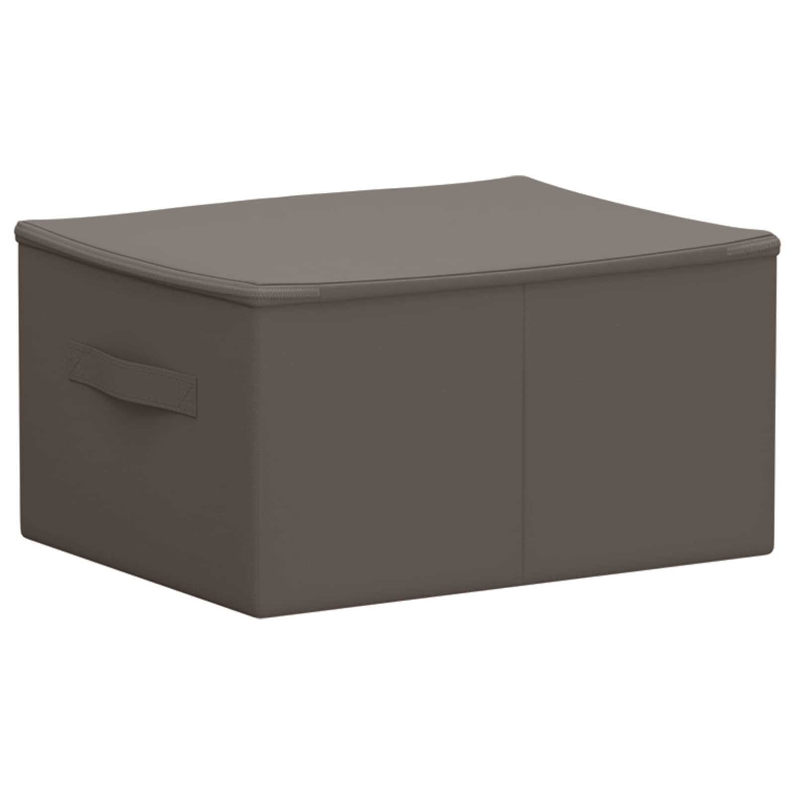 Úložná Krabice 24 Ks Netkaný Textil 43 X 34 X 23 Cm 33,6 L Šedá