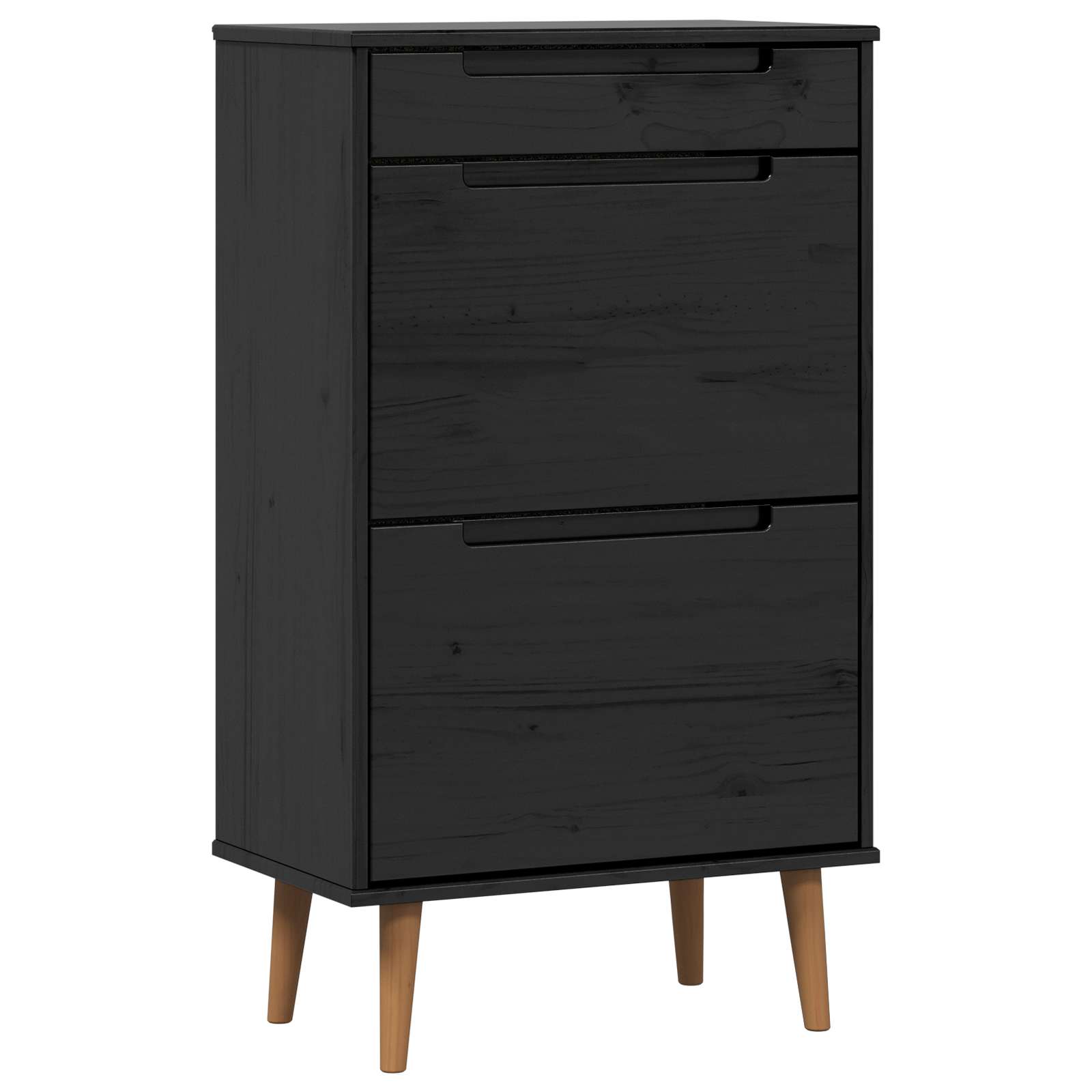 Skříň Na Obuv Molde 59,5 X 35 X 103 Cm Masivní Borovicové Dřevo