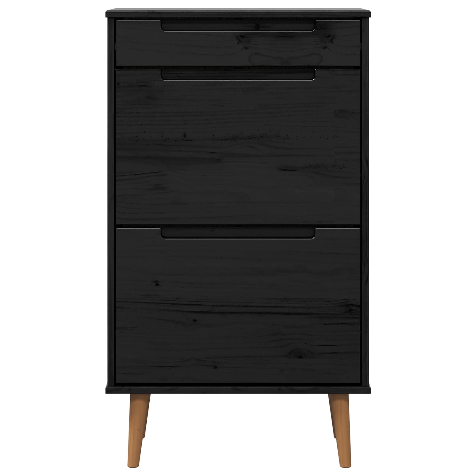 Skříň Na Obuv Molde 59,5 X 35 X 103 Cm Masivní Borovicové Dřevo