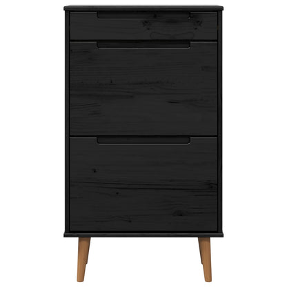 Skříň Na Obuv Molde 59,5 X 35 X 103 Cm Masivní Borovicové Dřevo