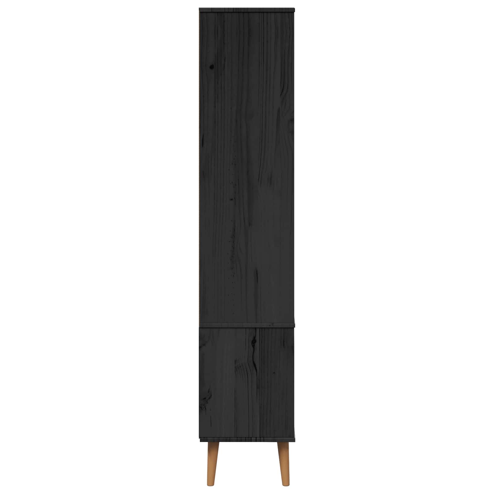 Skleněná Vitrína Molde 90 X 35 X 175 Cm Černá