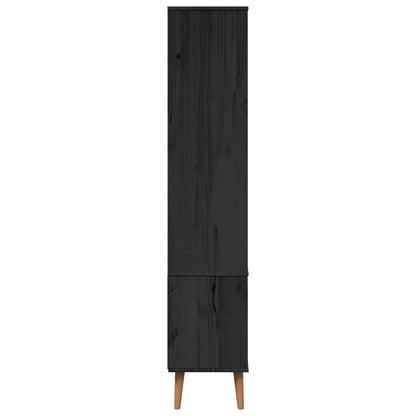 Skleněná Vitrína Molde 90 X 35 X 175 Cm Černá
