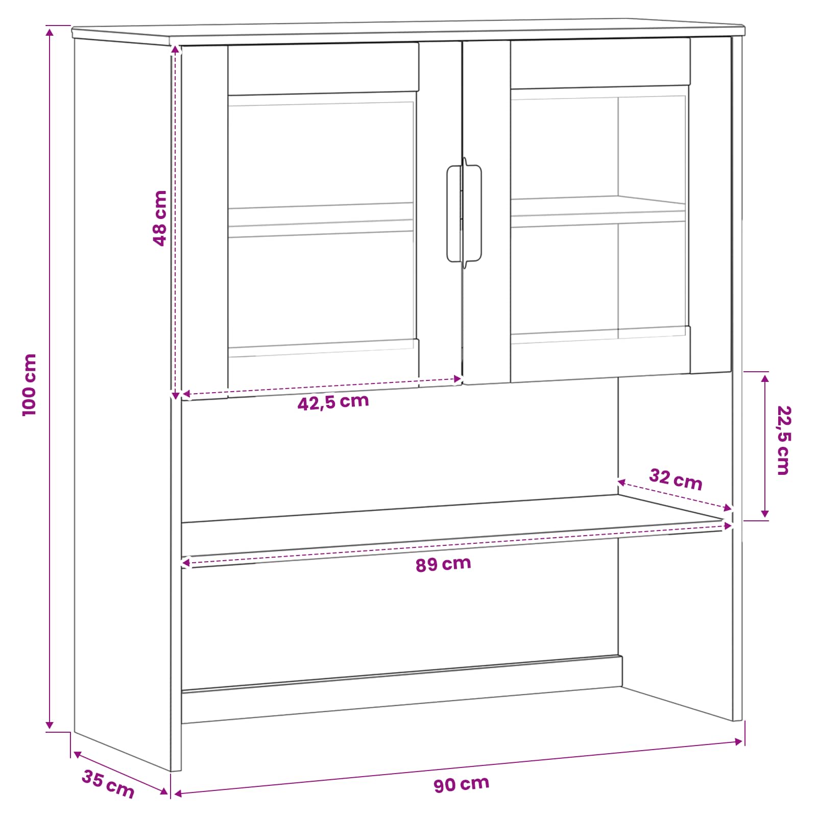 Kotec Molde Karameľ 90 X 35 X 100 Cm Masivní Borovicové Dřevo