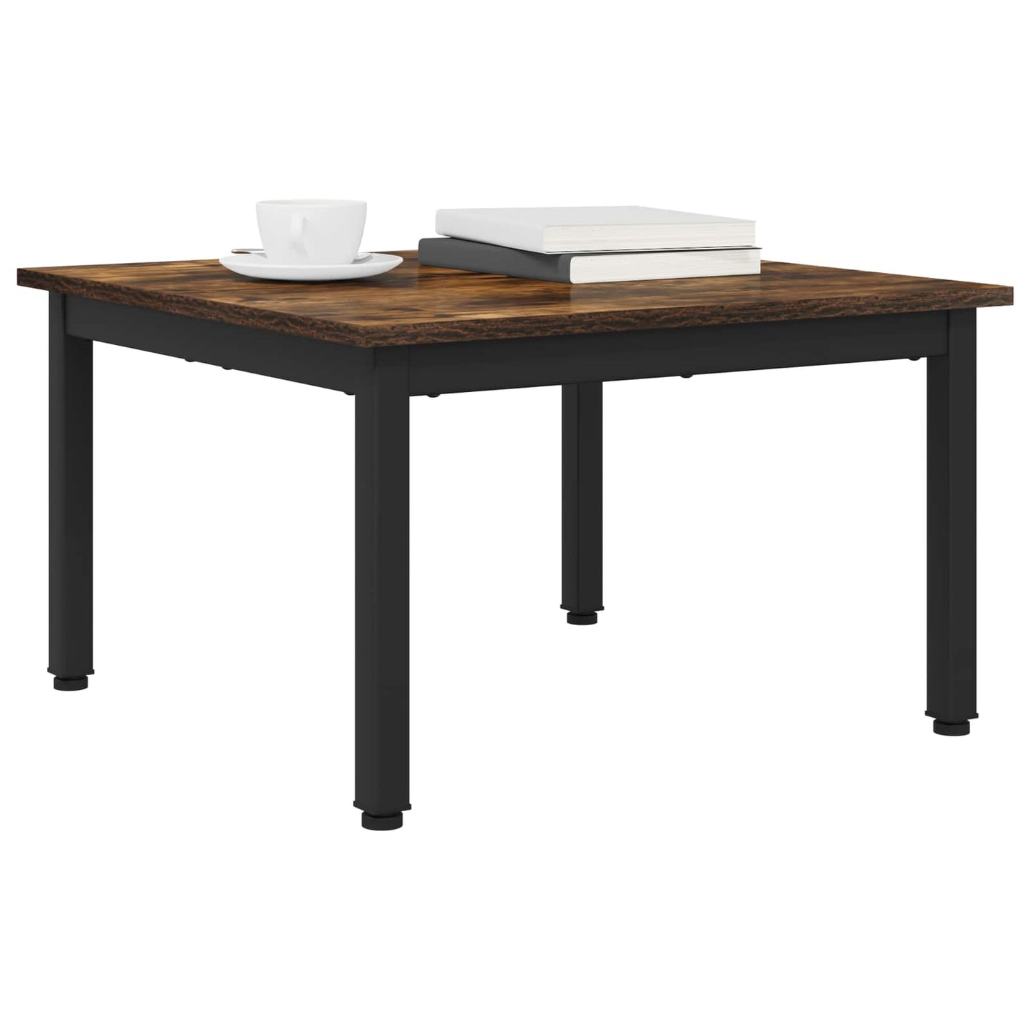 Konferenční Stolek Kouřový Dub 60 X 60 X 36 Cm Kompozitní Dřevo