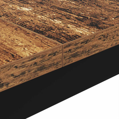 Konferenční Stolek Staré Dřevo 80 X 80 X 45 Cm Kompozitní Dřevo