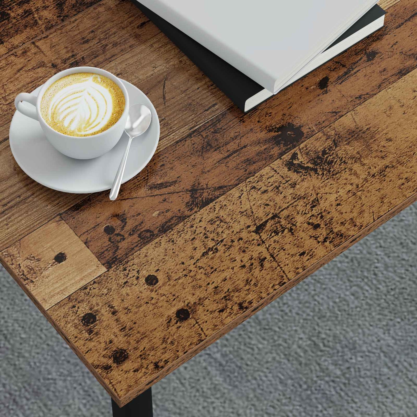 Konferenční Stolek Staré Dřevo 80 X 80 X 45 Cm Kompozitní Dřevo