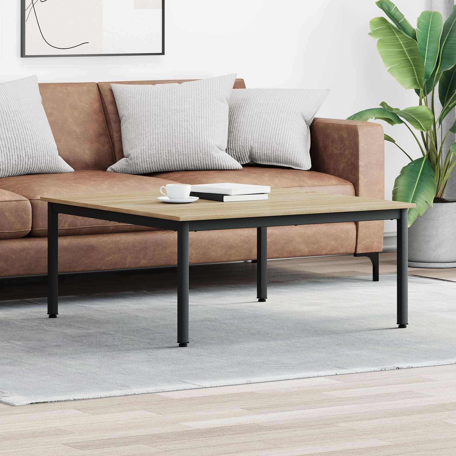Konferenční Stolek Sonoma 100 X 100 X 45 Cm Kompozitní Dřevo
