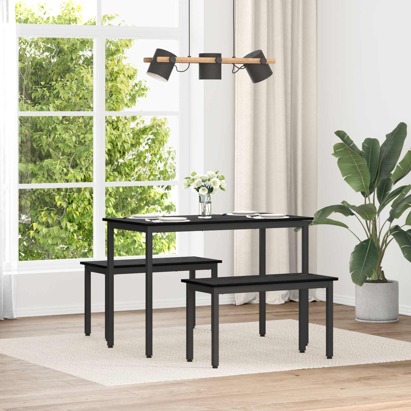 Lavice Černý Dub 80 X 35 X 45 Cm Kompozitní Dřevo