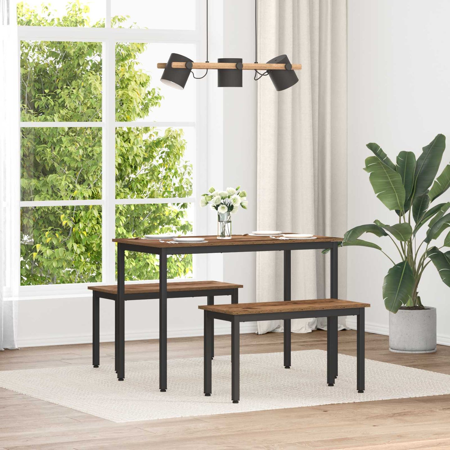 Lavice Staré Dřevo 80 X 35 X 45 Cm Kompozitní Dřevo