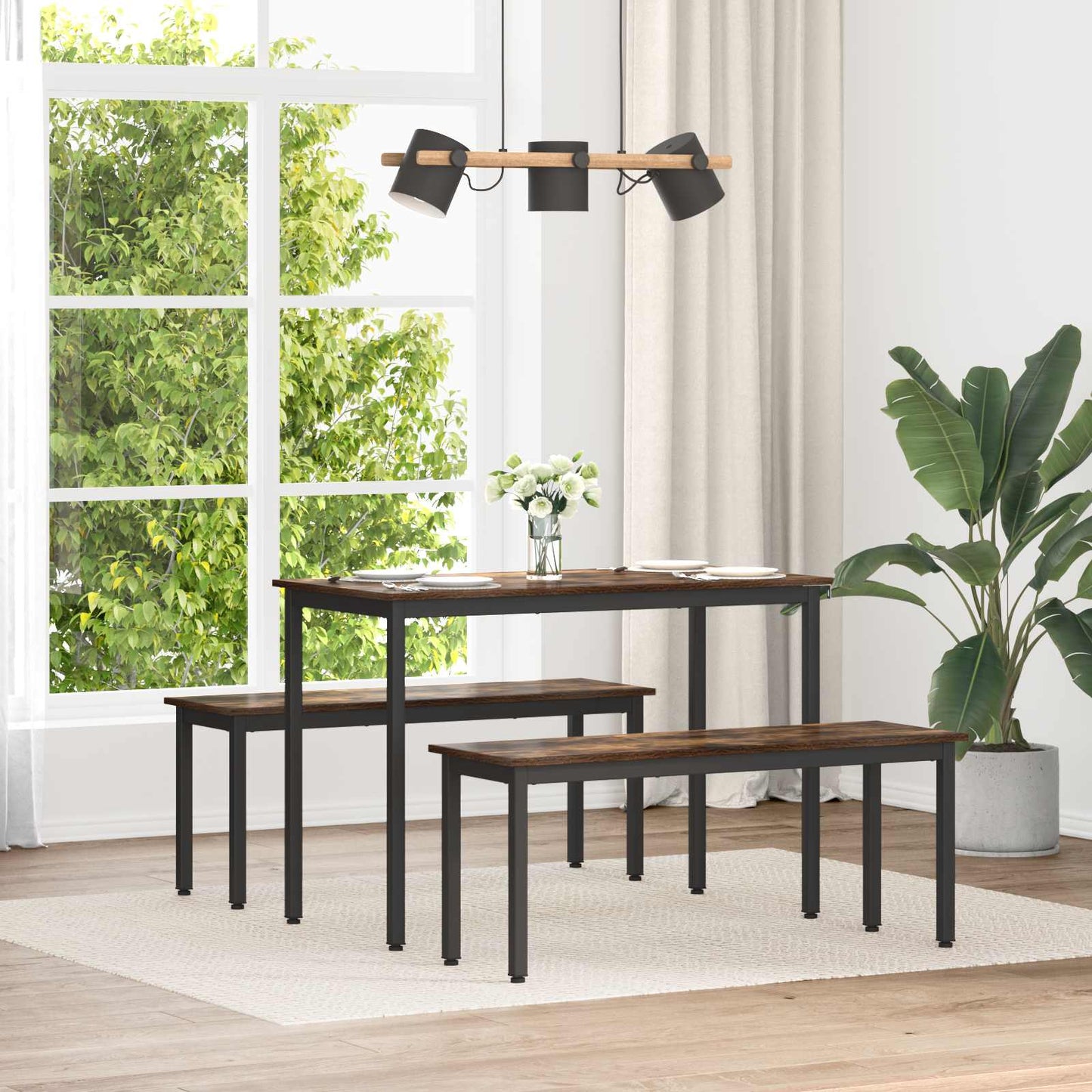 Lavice Kouřový Dub 110 X 35 X 45 Cm Kompozitní Dřevo