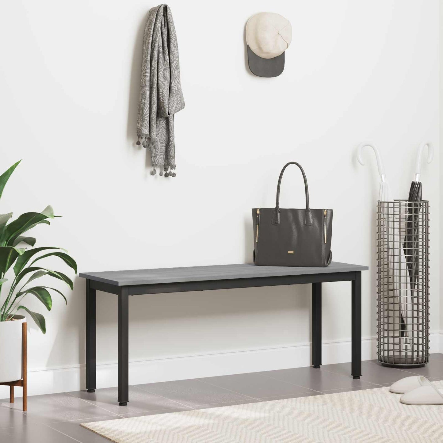 Lavice Šedá Sonoma 110 X 35 X 45 Cm Kompozitní Dřevo