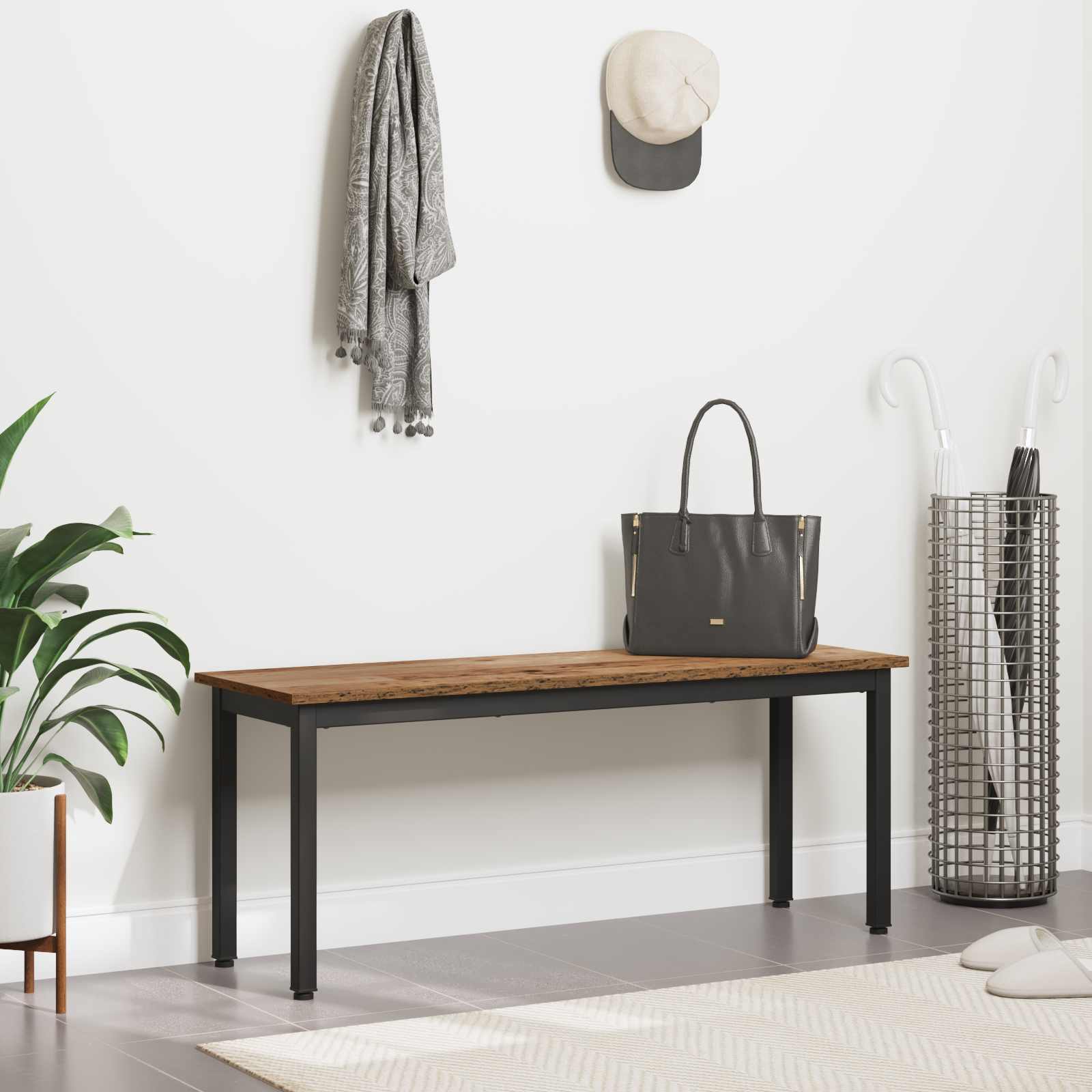 Lavice Staré Dřevo 110 X 35 X 45 Cm Kompozitní Dřevo