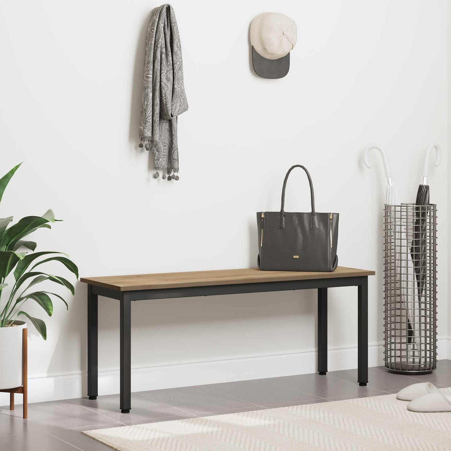 Lavice Umělecký Dub 110 X 35 X 45 Cm Kompozitní Dřevo