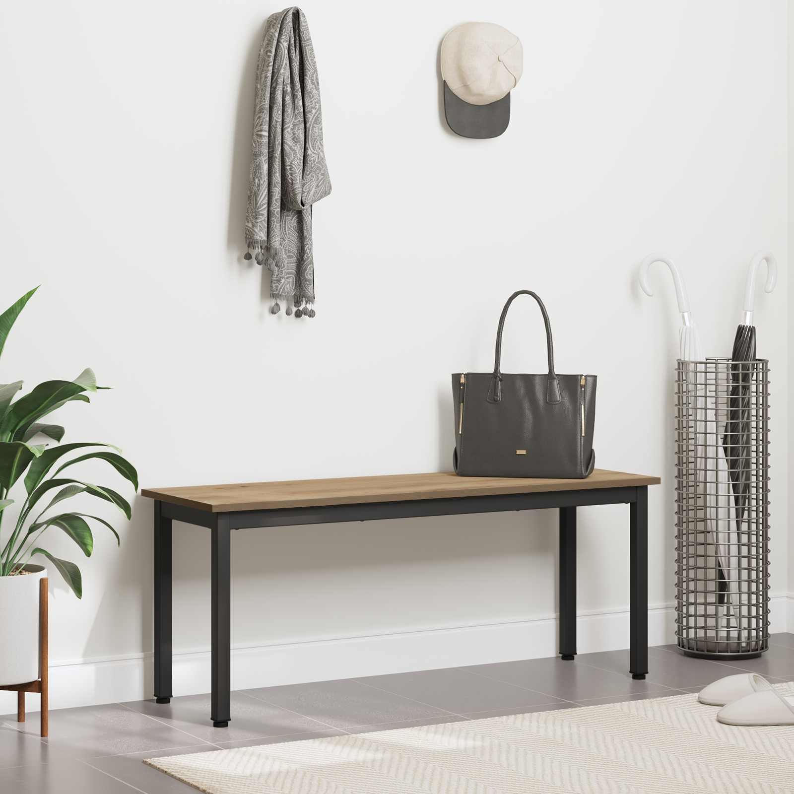 Lavice Umělecký Dub 110 X 35 X 45 Cm Kompozitní Dřevo