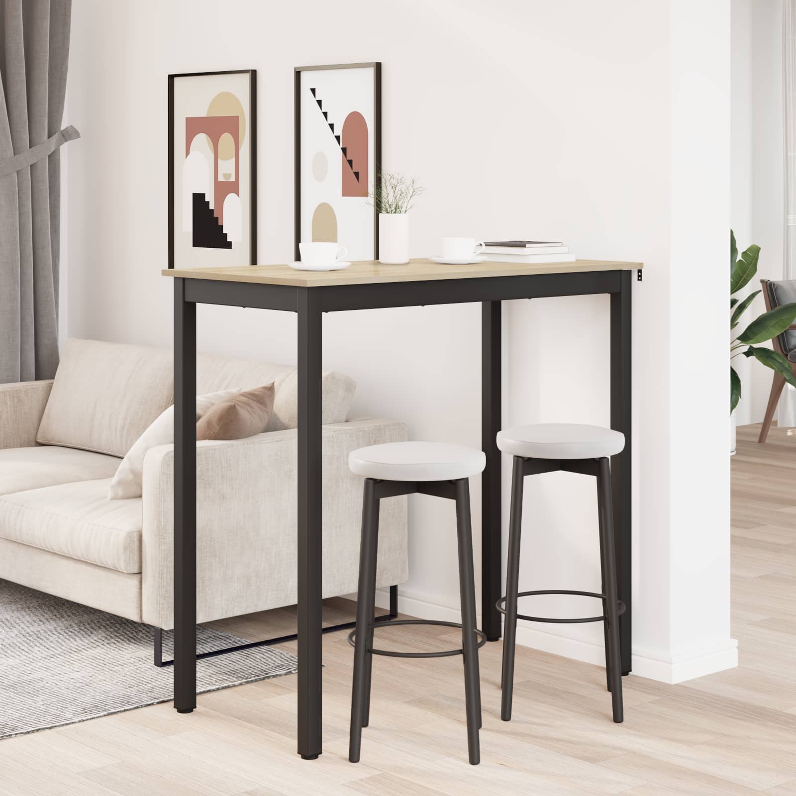 Barový Stůl Kompozitní Dřevo Obdélníkový