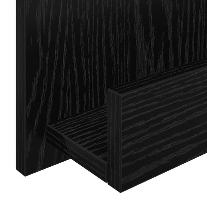 Regál Na Časopisy Černý Dub 51 X 11 X 102 Cm Kompozitní Dřevo
