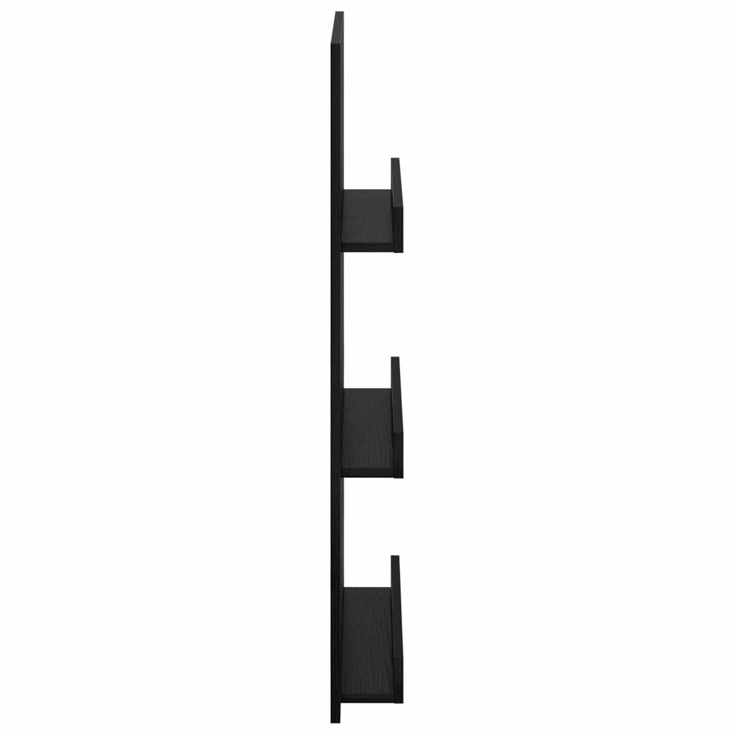Regál Na Časopisy Černý Dub 51 X 11 X 102 Cm Kompozitní Dřevo