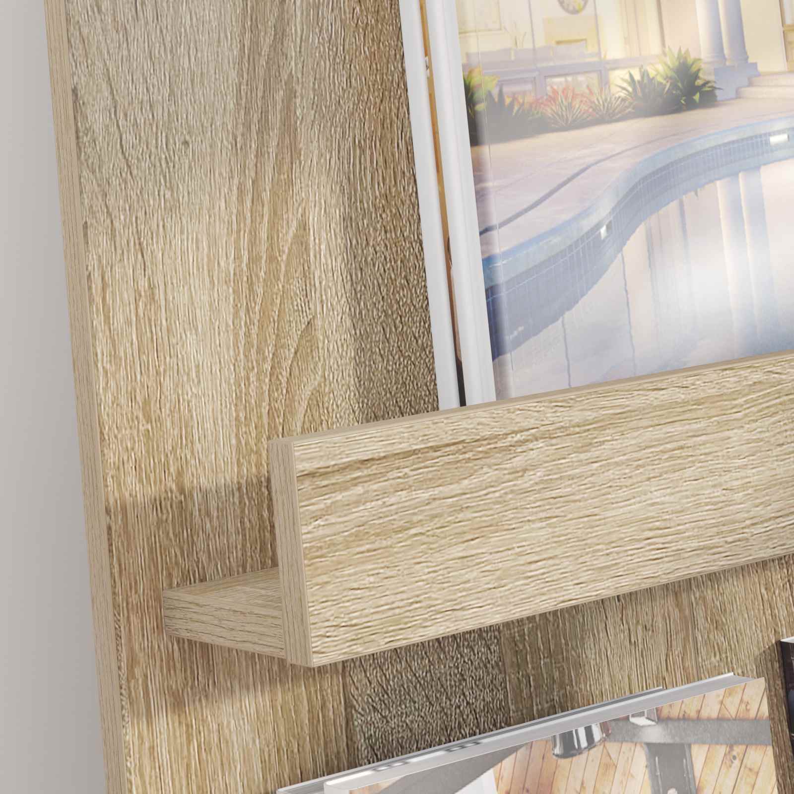 Regál Na Časopisy Sonoma Dub 51 X 11 X 102 Cm Kompozitní Dřevo
