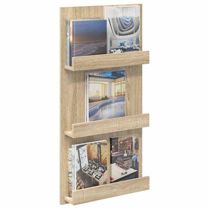 Regál Na Časopisy Sonoma Dub 51 X 11 X 102 Cm Kompozitní Dřevo