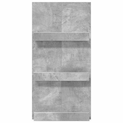 Regál Na Časopisy S Policí Betonově Šedá 51 X 11 X 102 Cm