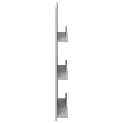Regál Na Časopisy S Policí Betonově Šedá 51 X 11 X 102 Cm