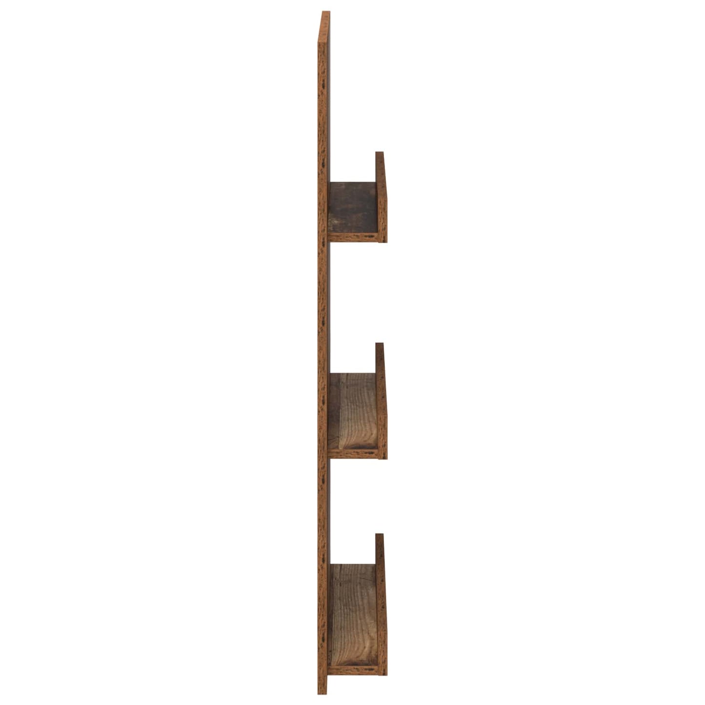 Regál Na Časopisy Staré Dřevo 51 X 11 X 102 Cm Kompozitní Dřevo