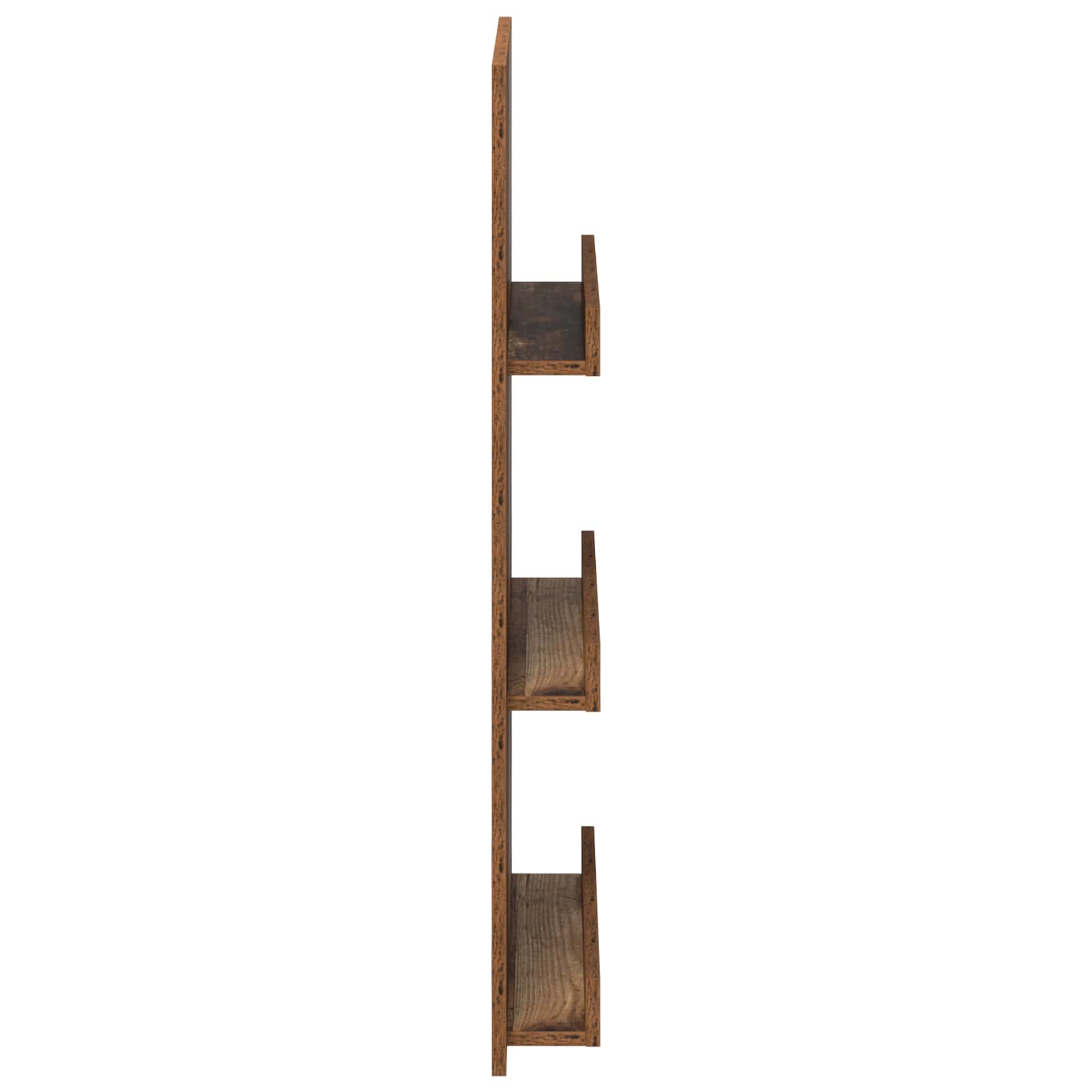 Regál Na Časopisy Staré Dřevo 51 X 11 X 102 Cm Kompozitní Dřevo