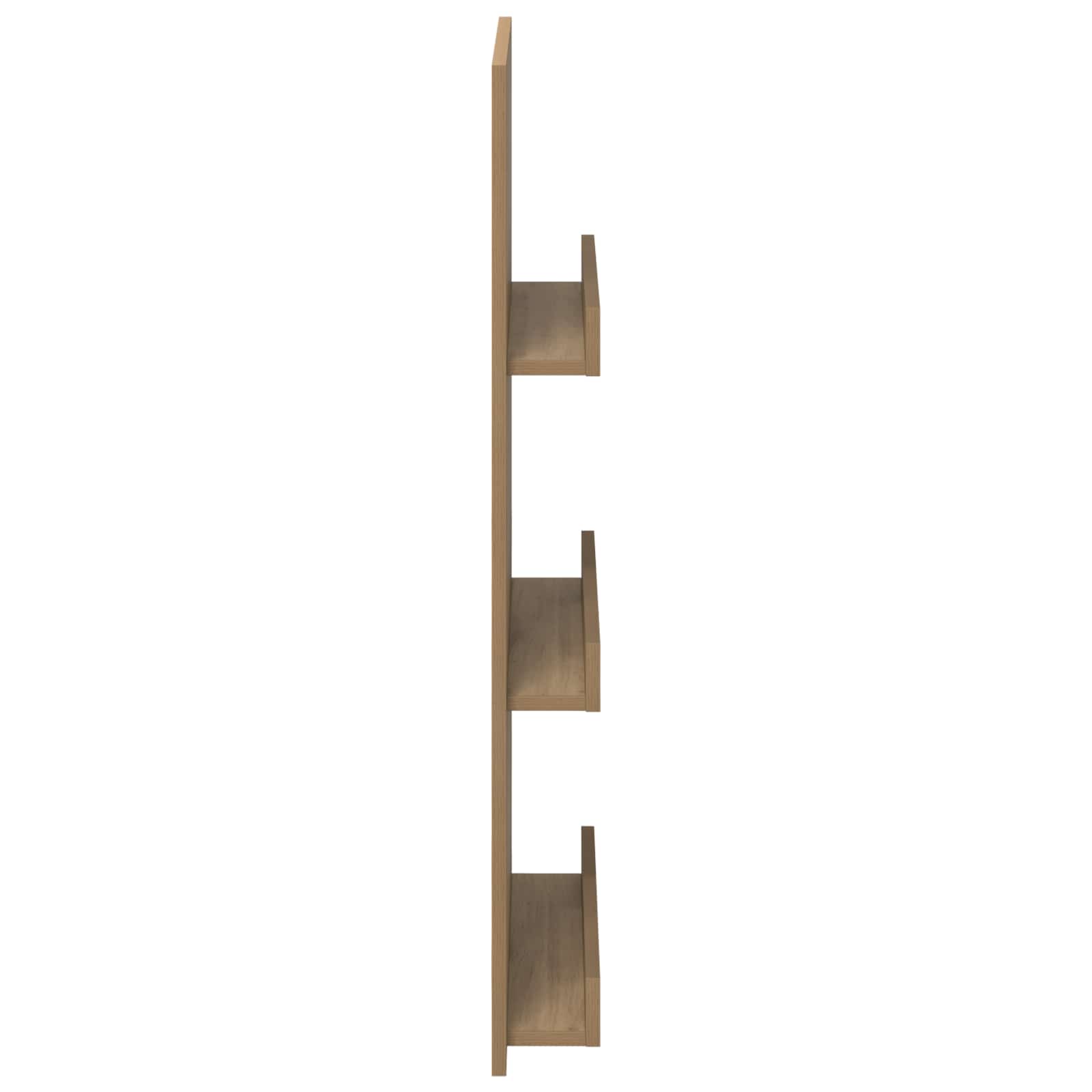 Regál Na Časopisy S Policí Artisanový Dub 51 X 11 X 102 Cm