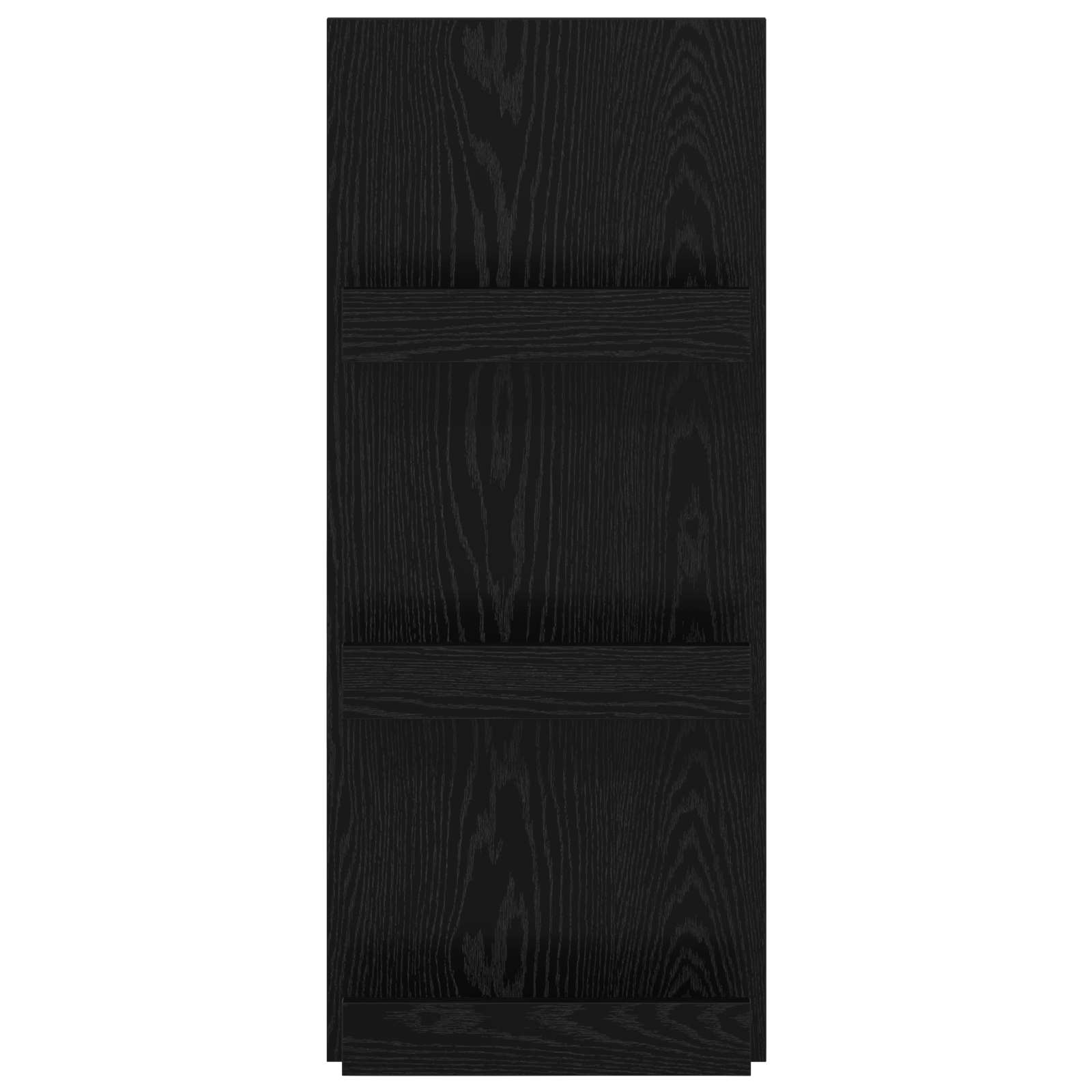 Regál Na Časopisy Černý Dub 43 X 11 X 102 Cm Kompozitní Dřevo