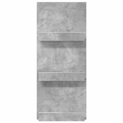 Regál Na Časopisy S Policí Betonově Šedá 43 X 11 X 102 Cm