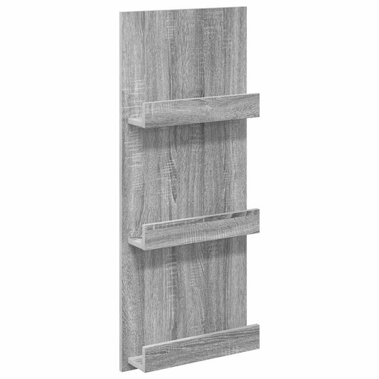 Regál Na Časopisy Šedá Sonoma 43 X 11 X 102 Cm Kompozitní Dřevo