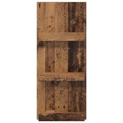 Regál Na Časopisy Staré Dřevo 43 X 11 X 102 Cm Kompozitní Dřevo