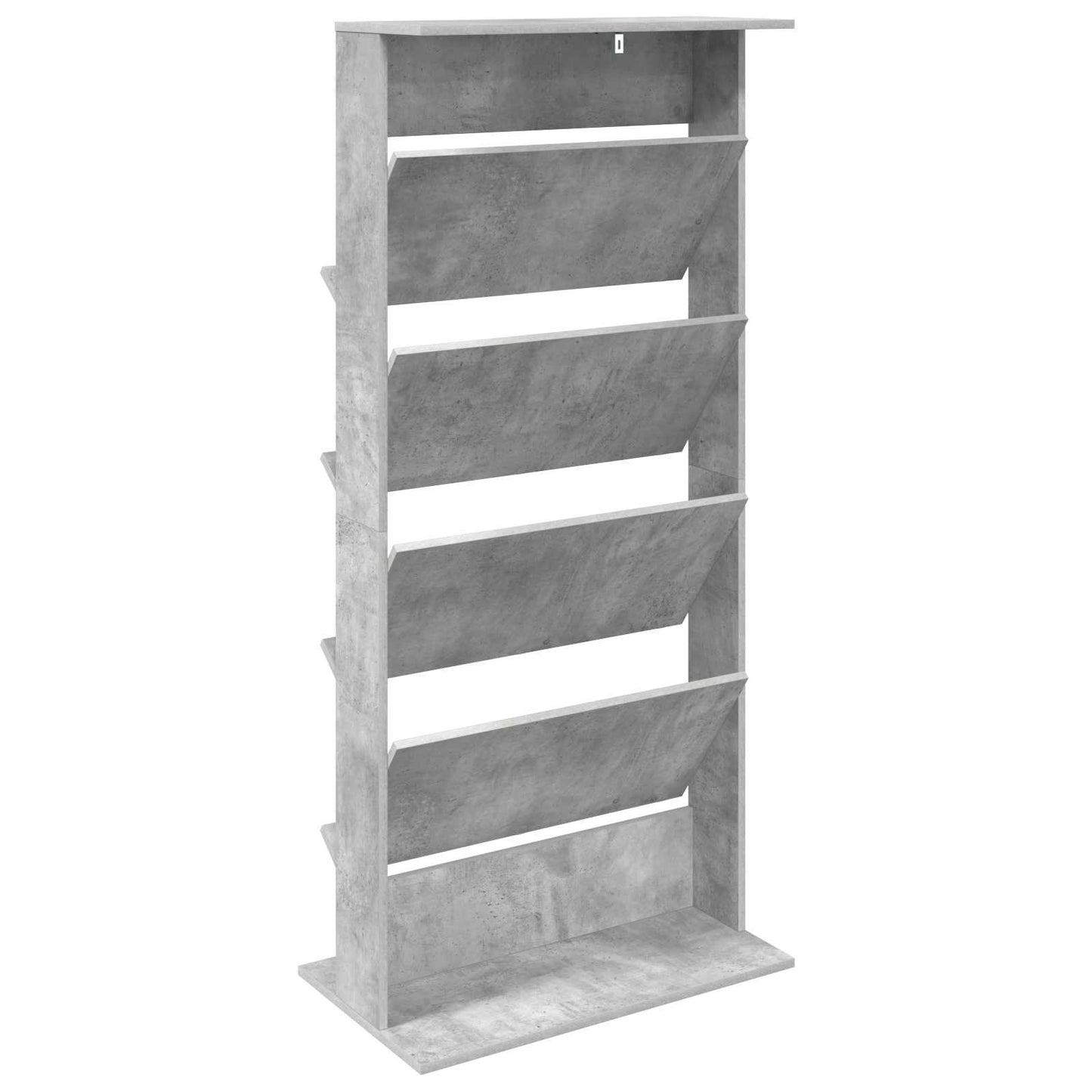 Regál Na Časopisy Betonově Šedá 70 X 41 X 156 Cm