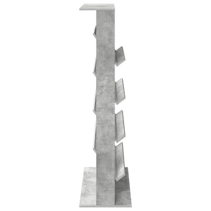 Regál Na Časopisy Betonově Šedá 70 X 41 X 156 Cm