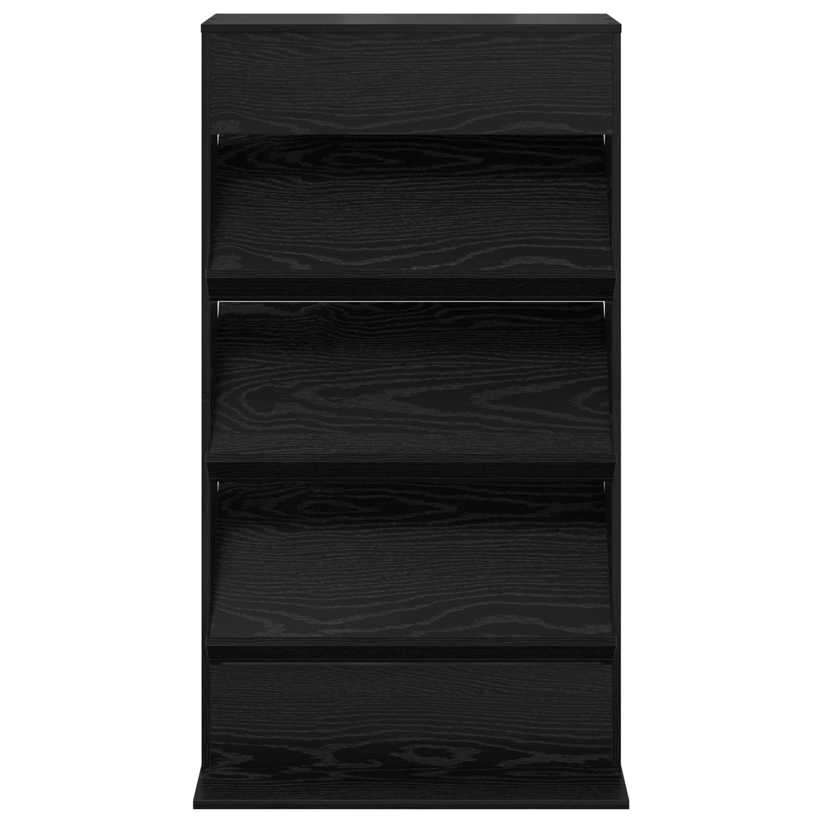 Regál Na Časopisy Černý Dub 70 X 41 X 126 Cm Kompozitní Dřevo