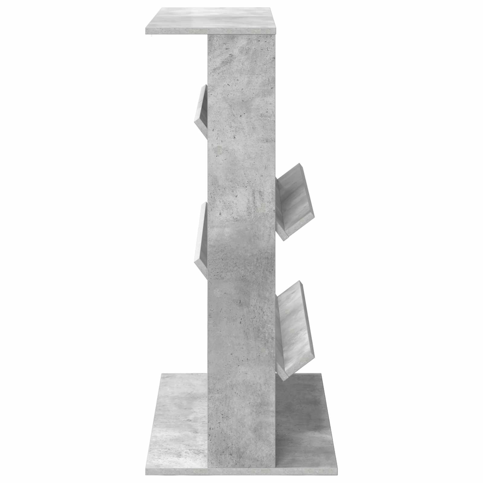 Regál Na Časopisy Betonově Šedá 70 X 41 X 96 Cm